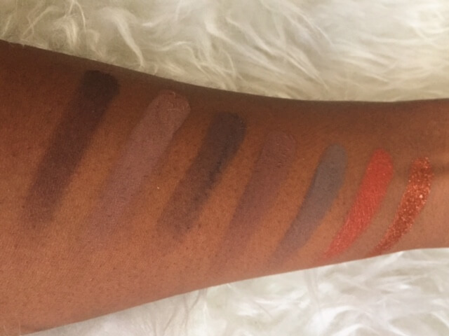 MORPHE 350 PALETTE SWATCHES ROW 4