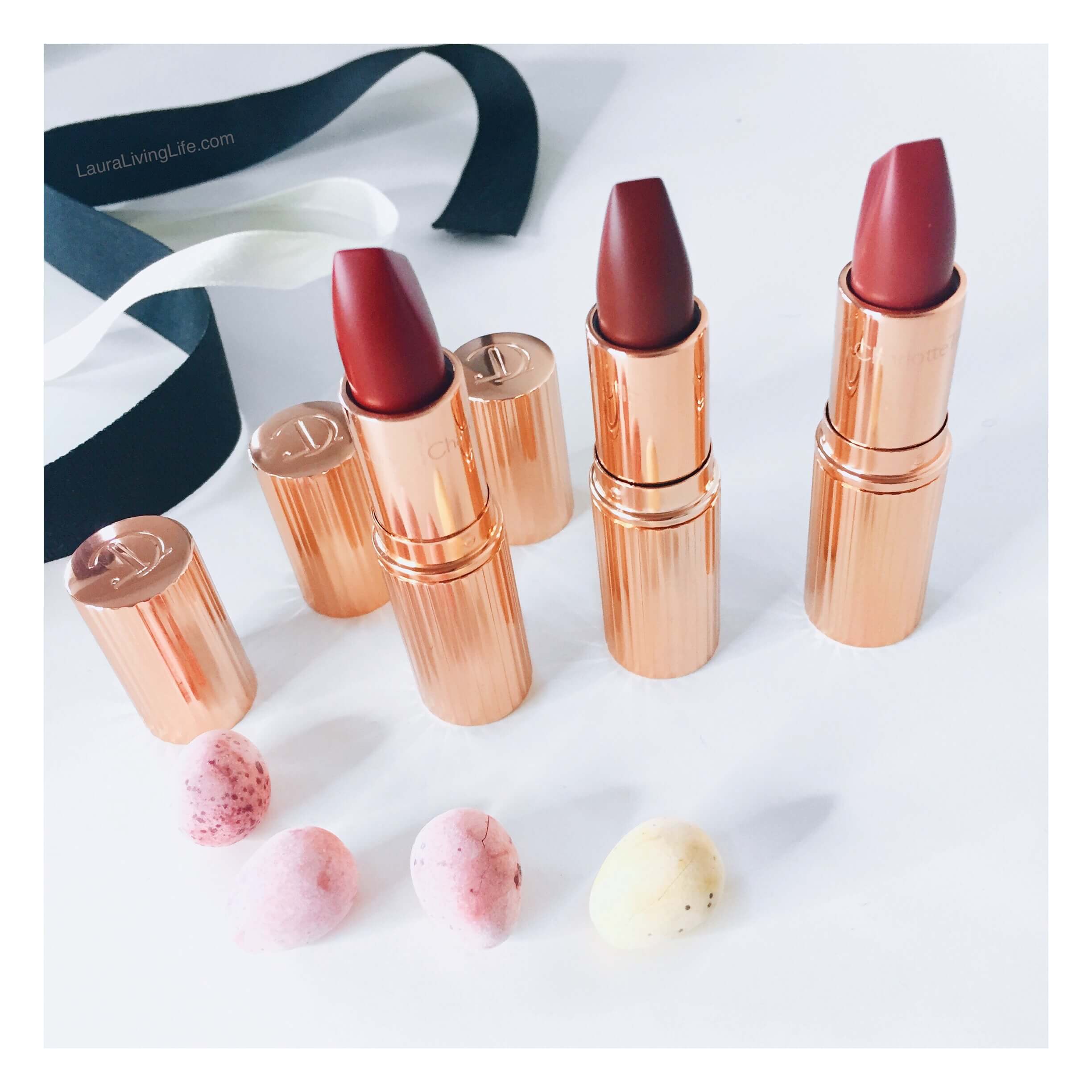 charlotte tilbury matte revolution lipsticks review and swatches lauralivinglife.com