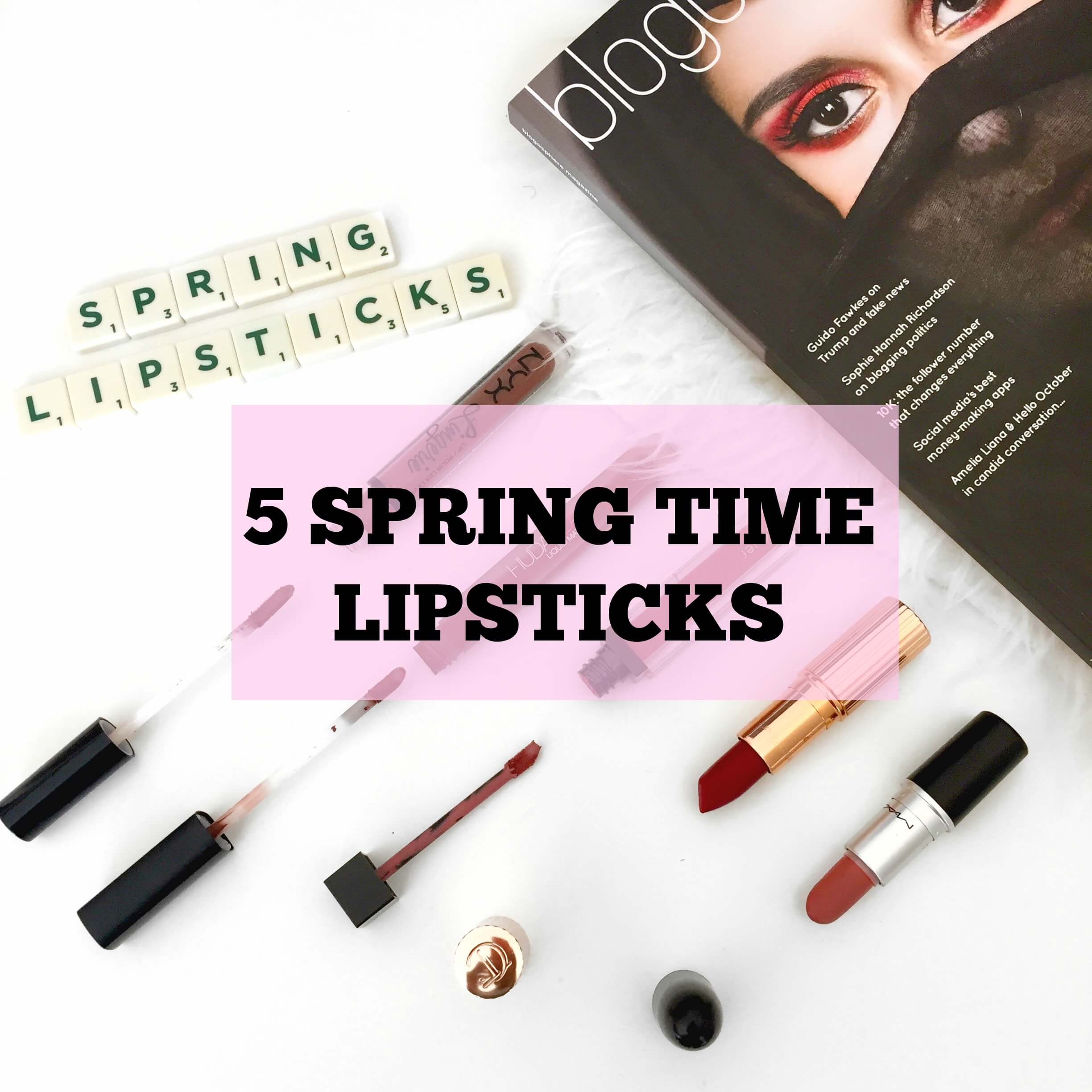 five spring time lipsticks- lauralivinglife.com